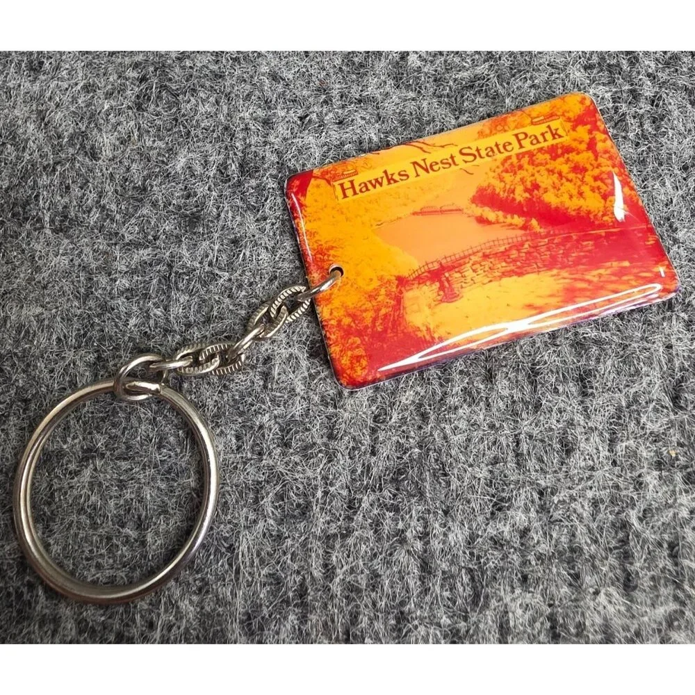 New River Gorge Bridge & Hawks Nest State Park Keychain Souvenir